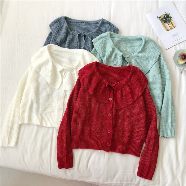 Női alkalmi kardigán négy színben, gombokkal