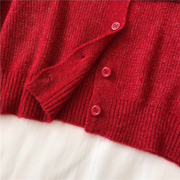 Női alkalmi kardigán négy színben, gombokkal