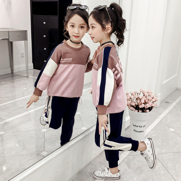 Új modell sport gyerek szett lányoknak két részből, két színben