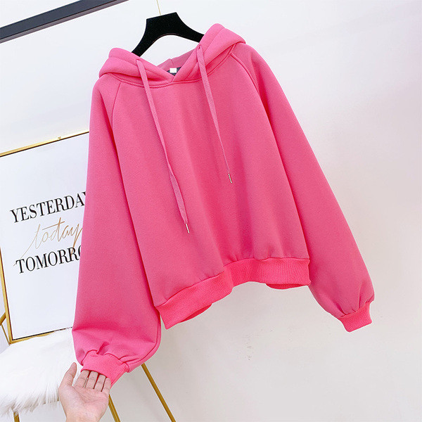 Hétköznapi női pulóver kapucnival több színben