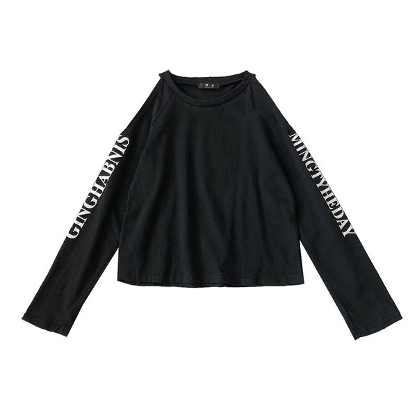 Alkalmi női blúz feliratokkal, hosszú ujjal