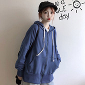 Hanorac de zi cu zi pentru femei în două culori cu buzunare