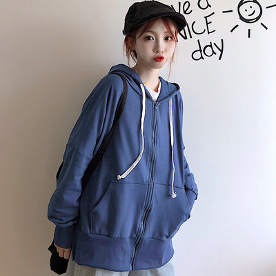 Hanorac de zi cu zi pentru femei în două culori cu buzunare