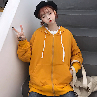 Hanorac de zi cu zi pentru femei în două culori cu buzunare