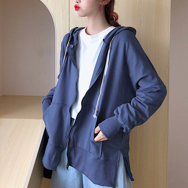 Hanorac de zi cu zi pentru femei în două culori cu buzunare