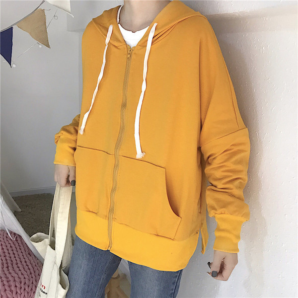 Hanorac de zi cu zi pentru femei în două culori cu buzunare