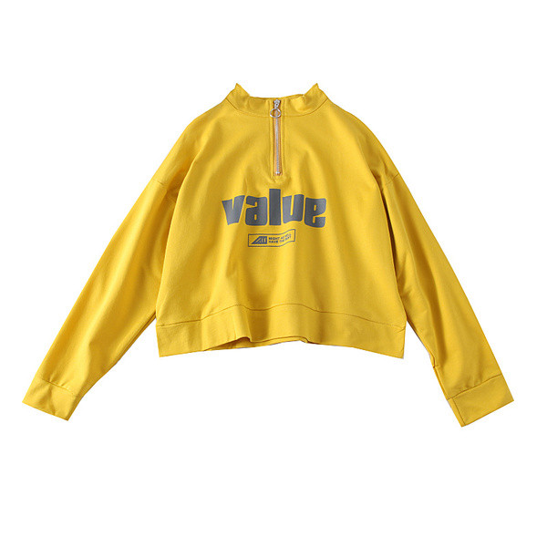 Új modell női pulóver rátéttel és cipzárral több színben