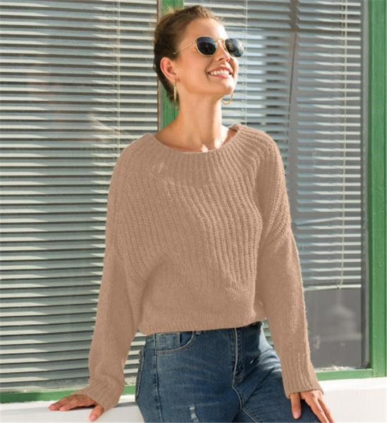 Alkalmi női pulóver csónakos nyakkivágással, három színben