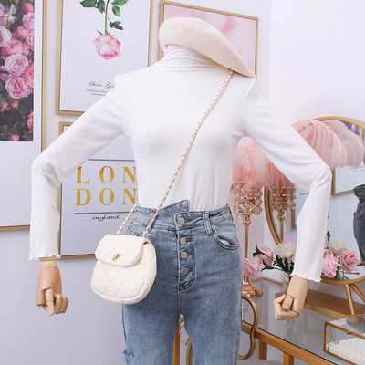 Bluză de damă modernă cu mâneci lungi și guler polo - mai multe culori