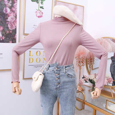 Bluză de damă modernă cu mâneci lungi și guler polo - mai multe culori