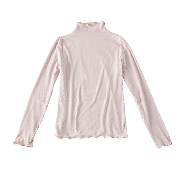 Bluză de damă modernă cu mâneci lungi și guler polo - mai multe culori