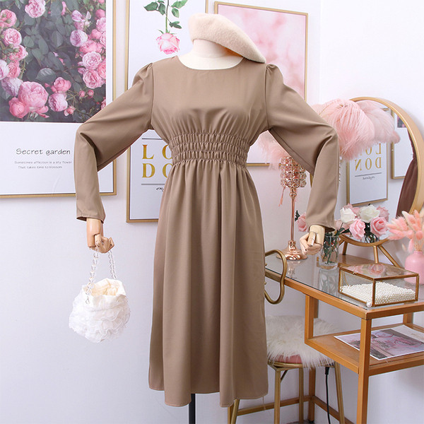 Rochie de dama casual model nou cu nasturi la spate in mai multe culori