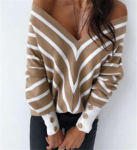 Modern női blúz csupasz váll és mély nyakkivágással, két színben