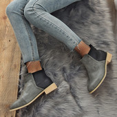 Öko bőrből készült modern női csizma három színben