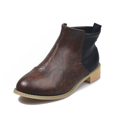 Öko bőrből készült modern női csizma három színben