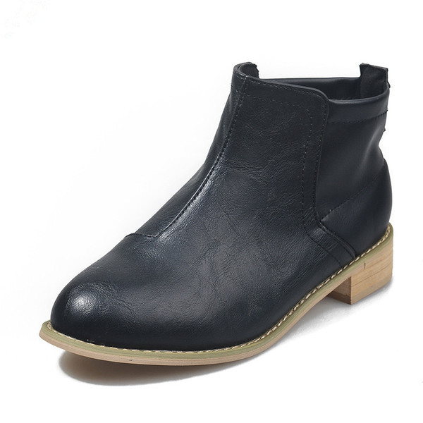 Öko bőrből készült modern női csizma három színben