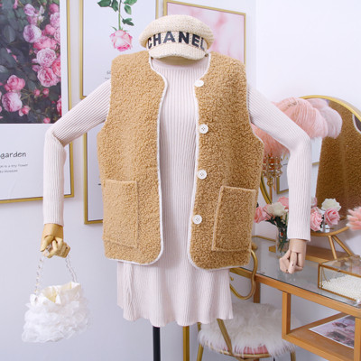 Új modell mindennapi női mellény zsebekkel és gombokkal - több színben