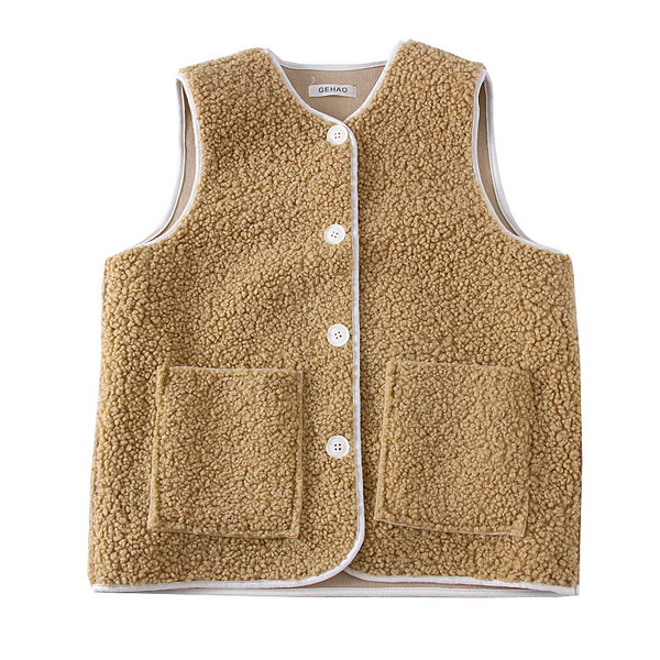 Új modell mindennapi női mellény zsebekkel és gombokkal - több színben