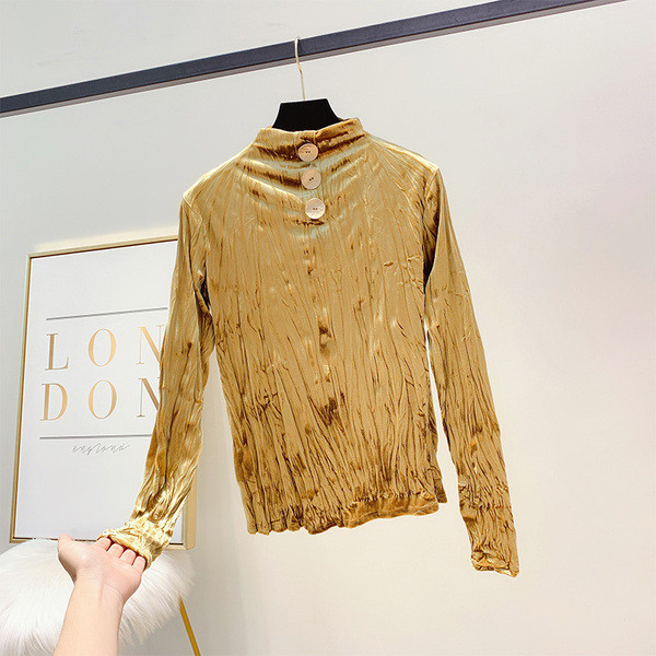 Γυναικείο ζιβάγκο βελούδο με μεταλλικό στοιχείο σε τέσσερα χρώματα