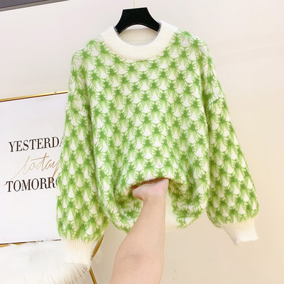 Női alkalmi pulóver O-nyakkal, több színben