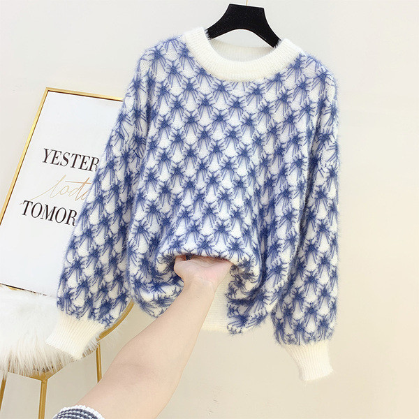 Női alkalmi pulóver O-nyakkal, több színben