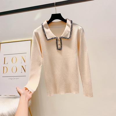 Női blúz gallérral és gombokkal több színben