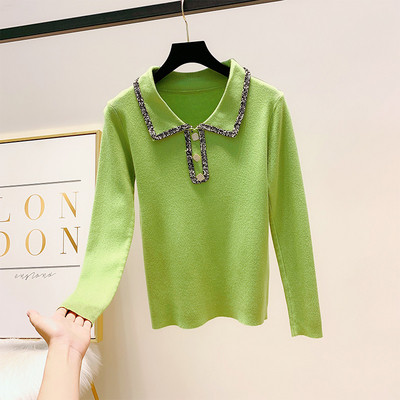 Női blúz gallérral és gombokkal több színben