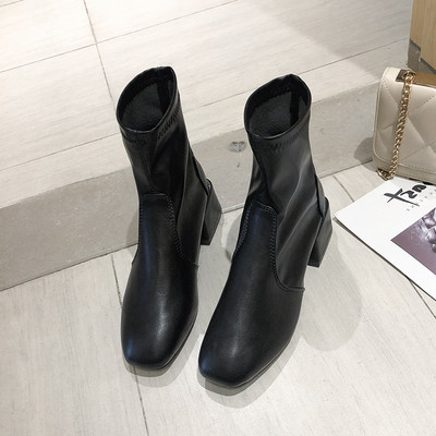 Καθημερινές γυναικειες  μπότες  κλασικό μοντέλο από  οικολογικό δέρμα σε τρία χρώματα