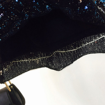 Fusta de dama eleganta cu talie inalta si un element de paiete