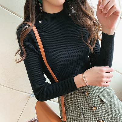 Női pulóver gombokkal több színben