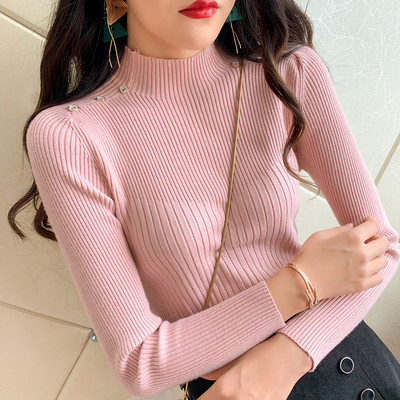 Női pulóver gombokkal több színben