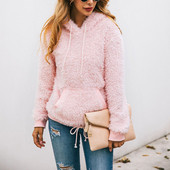 Bluza de dama cu cravate si buzunar in culoarea roz si maro