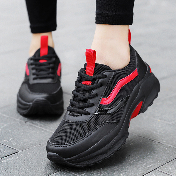 Tenisi casual dama cu sireturi in trei culori