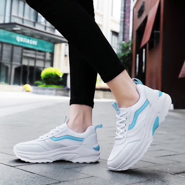 Tenisi casual dama cu sireturi in trei culori