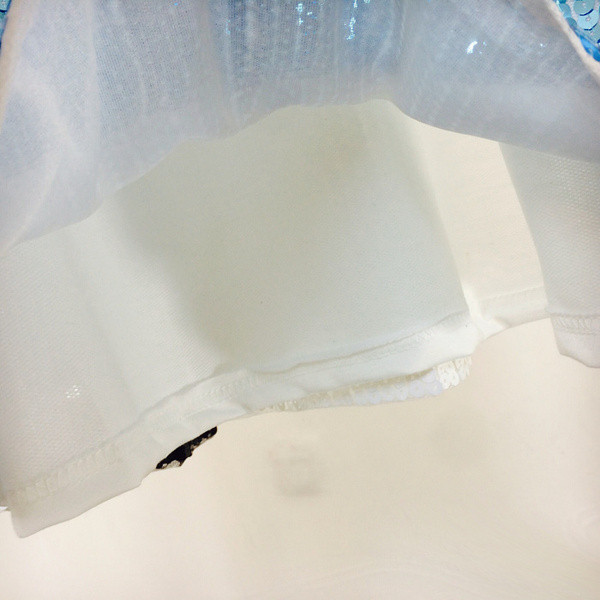 Дамска модерна тениска дълъг модел с пайети в няколко цвята 