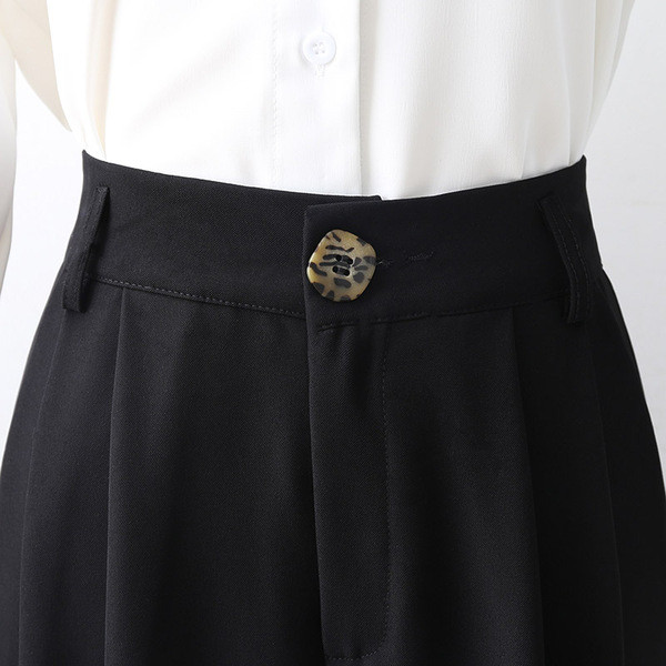 Нов модел дамски панталон с висока талия - широк модел в три цвята