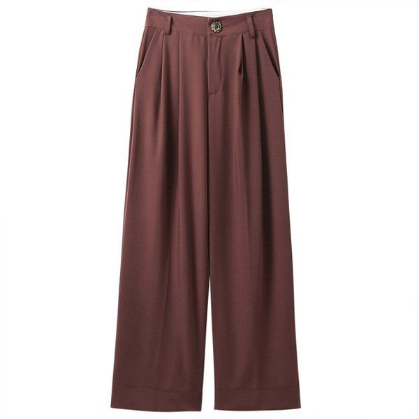 Нов модел дамски панталон с висока талия - широк модел в три цвята