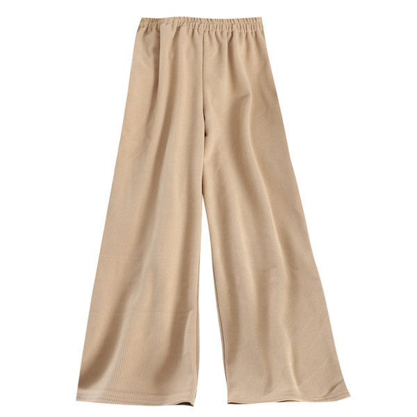 Дамски панталон от тънко плетиво с висока талия в няколко цвята