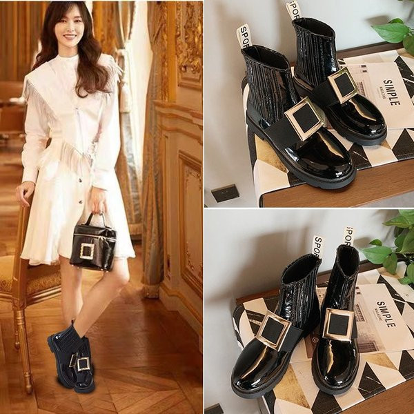 НОВО дамски боти с камъни в два модела 