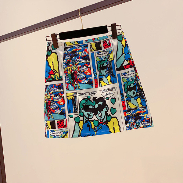 Цветна дамска пола с висока талия - три модела