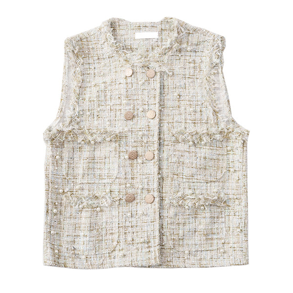 Нов модел дамски елек в светъл и тъмен цвят