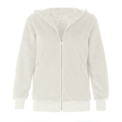 Hanorac de dama modern cu gluga si fermoar in mai multe culori