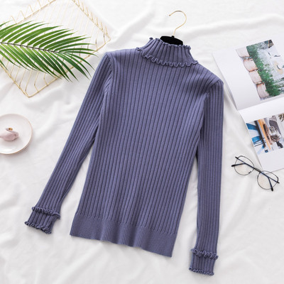 Дамска блуза с поло яка в различни цветове