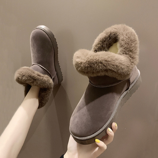 Модерни дамски боти с панделка и мека подплата в няколко цвята 