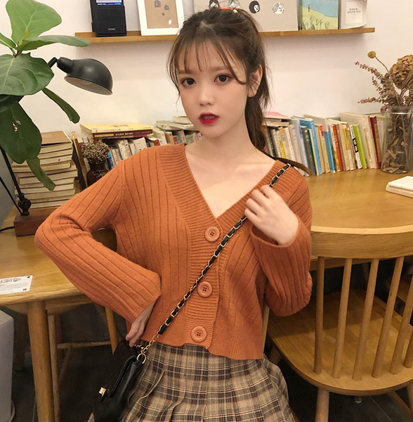 Дамска ежедневна къса жилетка в три цвята с копчета