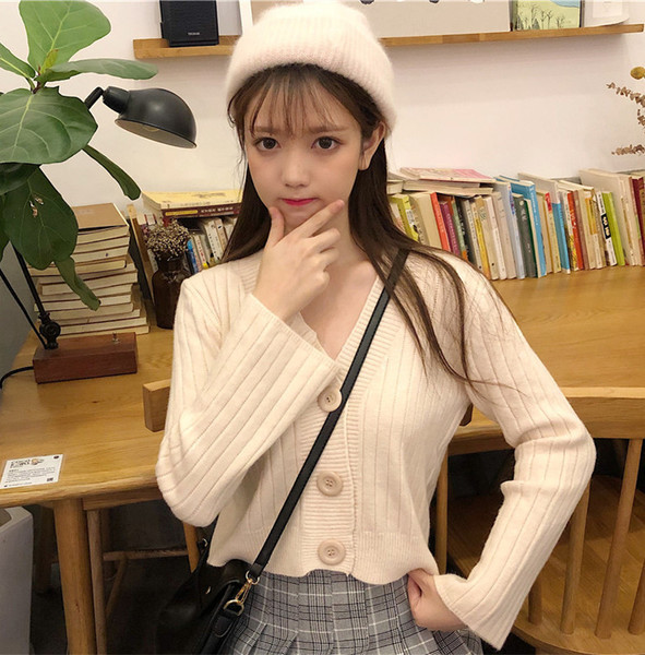 Дамска ежедневна къса жилетка в три цвята с копчета