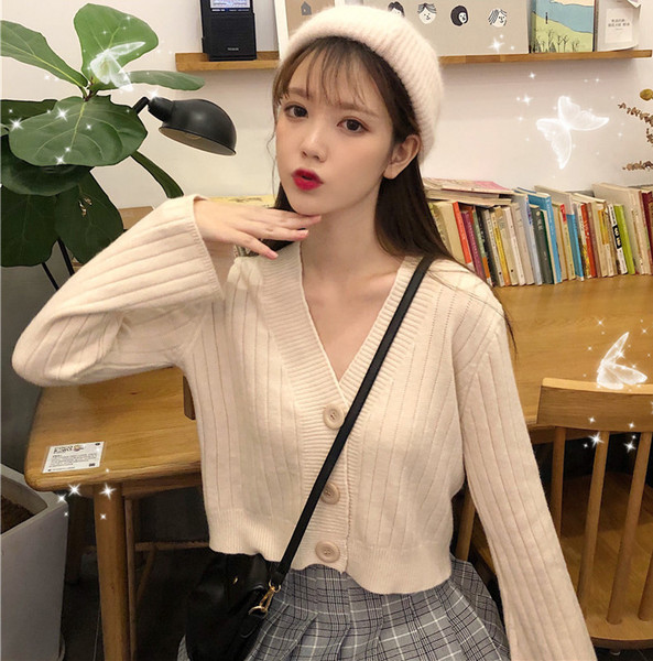 Дамска ежедневна къса жилетка в три цвята с копчета