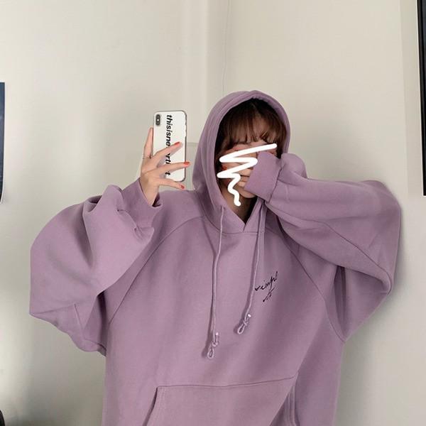 Дамски суичър широк модел в два цвята с надпис