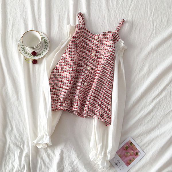 Модерна дамска риза в четири цвята с голи рамене и копчета