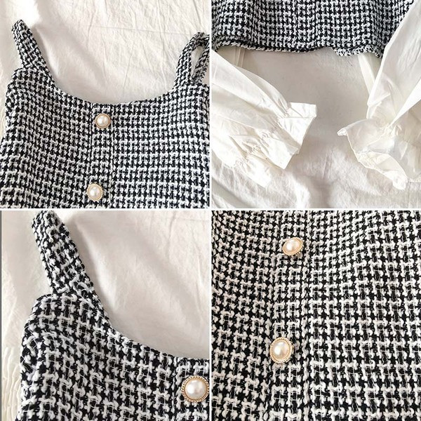 Модерна дамска риза в четири цвята с голи рамене и копчета